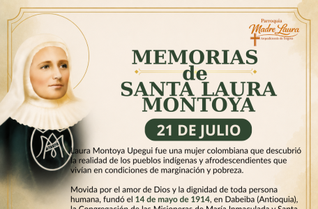 "Pionera misionera de América Latina y apóstol de los pueblos más olvidados."